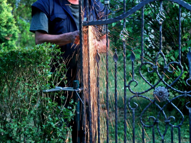Wrought Iron Gate Assembly